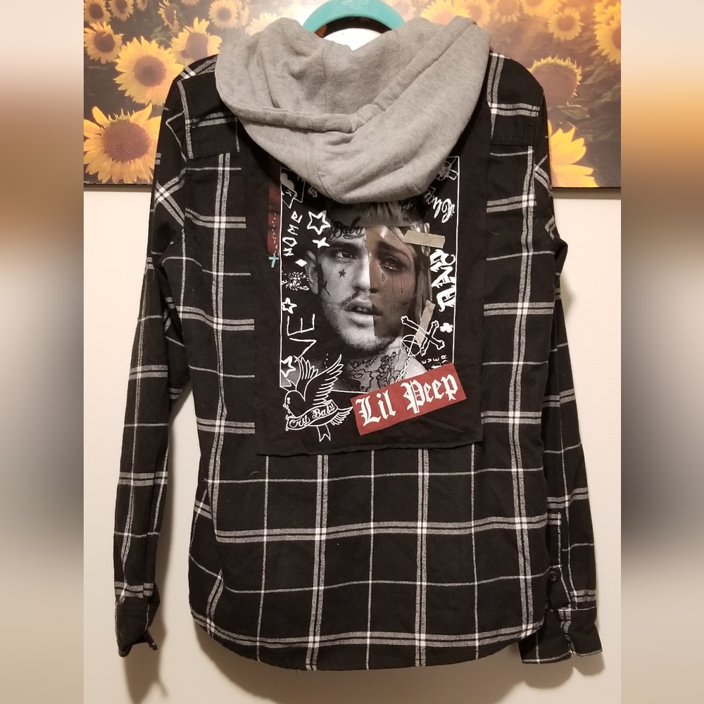 Lil peep upcycled flannel